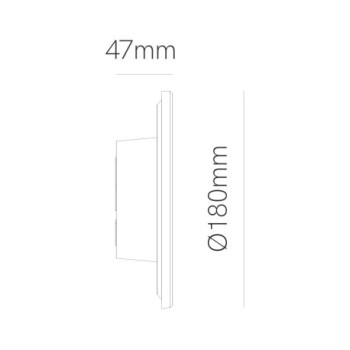 Aplique de pared MAC WALL 180 15W Switch Blanco BENEITO FAURE BEN4998