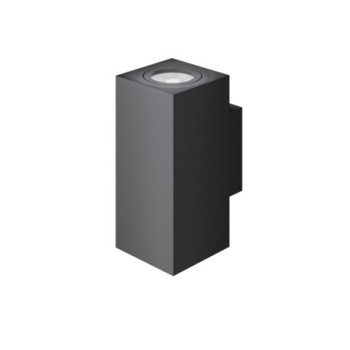 Aplique de pared ZIO WALL DUAL GU10 160mm Negro BENEITO FAURE