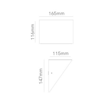 Foco proyector de exterior MINI COMET 10-12W Switch Corten BENEITO FAURE