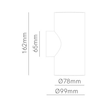 Foco proyector de exterior SUNSET ROUND 16W Switch Blanco BENEITO FAURE