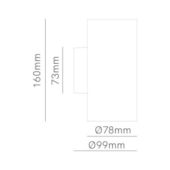 Foco proyector de exterior SUNSET SQUARE 16W Switch Corten BENEITO FAURE