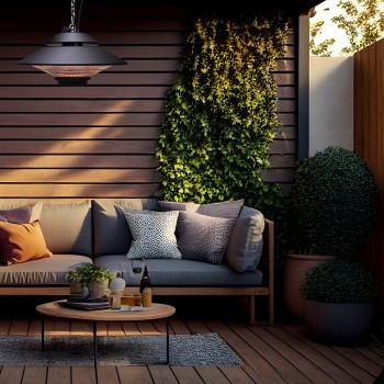 Calefactor infrarrojo halogeno colgante IFT-1500 GABARRON