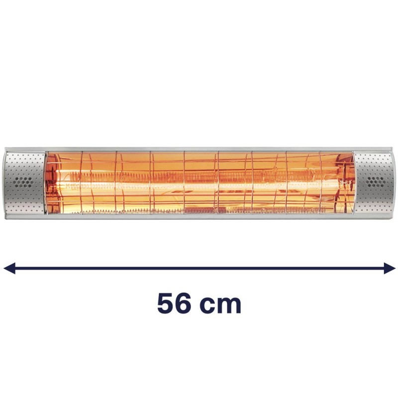 Calefactor infrarrojo halógeno de instalación mural o techo IFB-2000 GABARRON