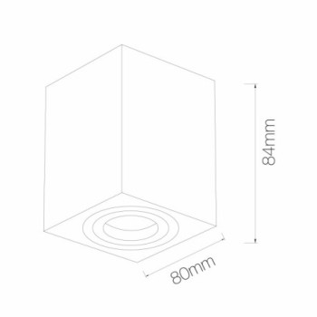 Foco LED superficie ZIO GU10 Blanco BENEITO FAURE