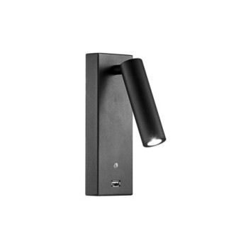 Aplique de pared PURE decorativo 4W Negro BENEITO FAURE