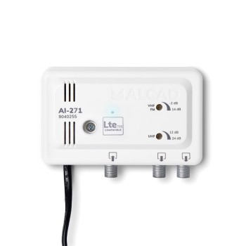 AMPLIFICADOR INTERIOR 2 SALIDAS LTE700 BANDA ANCHA PARA TV TERRESTRE 9040255