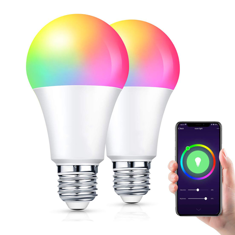 Lámpara E-27 9W RGB+CDC control WIFI - Ref. L-E27-RGBCDC9W-WIFI