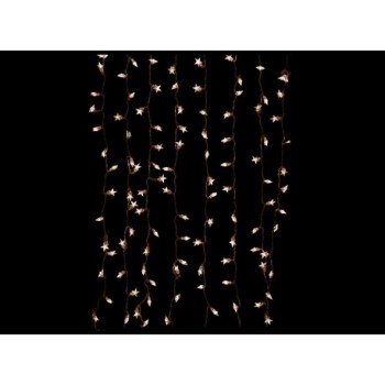 Cortina LED decoracion estrellas transparentes 2,1x1,8m F.BRIGHT LED