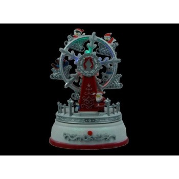 Figura LED noria blanca con musica F.BRIGHT LED