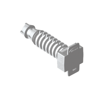 Taco presión U63X diámetro 6mm poliamida 6 blanco (100 uds.)