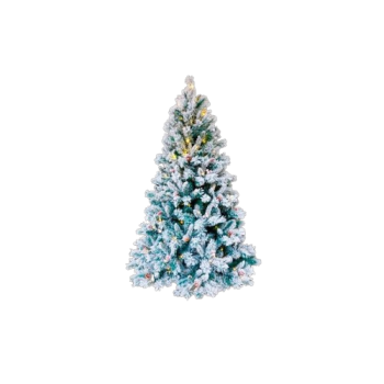 Arbol de Navidad decoracion nieve y piñas rojas LED 180cm F.BRIGHT LED