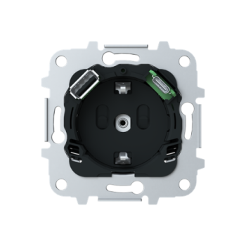 Base enchufe Schuko + cargador USB A+C  8188.4
