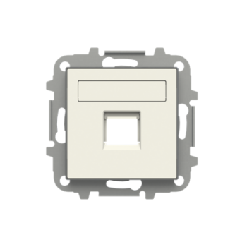 Tapa 1 conector con persiana Sky blanco 8518.1 BL