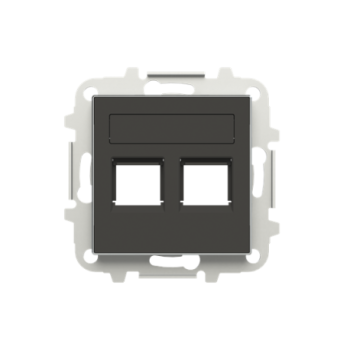 Tapa 2 conectores con persiana SKY NS 8518.2 NS