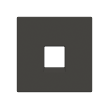 Tapa toma de teléfono / informática Serie de lujo negro essence 8517 NE