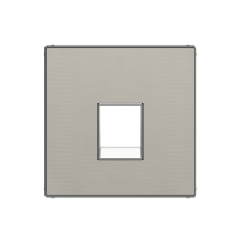 Tapa toma de teléfono / informática Sky Niessen acero inoxidable antihuella 8517 AI