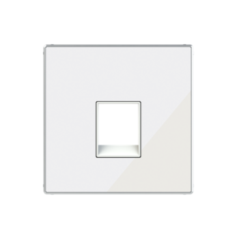 Tapa toma de teléfono / informática SKy Niessen cristal blanco 8517 CB