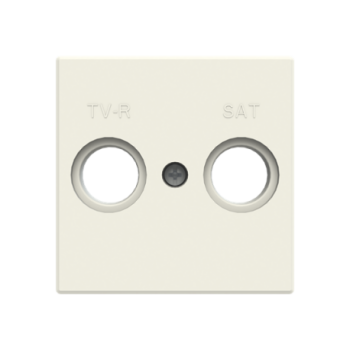 Tapa toma TV+R/SAT Serie de lujo blanco essence 8550.1 BE