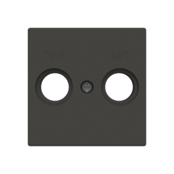 Tapa toma TV+R/SAT Serie de lujo negro essence 8550.1 NE