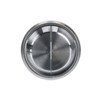 Tecla doble interruptor conmutador Skymoon cromo 8611 CR