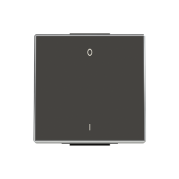 Tecla interruptor bipolar Sky Niessen negro soft 8501.2 NS