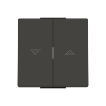 Tecla interruptor persianas Serie de lujo negro essence 8544 NE