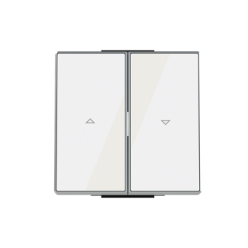 Tecla interruptor persianas Sky Niessen cristal blanco 8544 CB