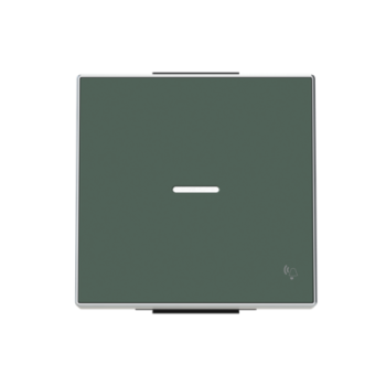 Tecla pulsador con visor y símbolo timbre Sky Niessen Comodoro 8504.3 CM