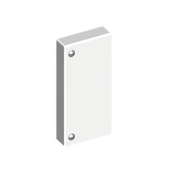 Tapa final PVC 60x60 U24X blanco nieve