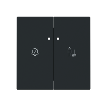 Tapa interruptor Pase-Espere con piloto Serie Alba negro mate 8944.4 NT