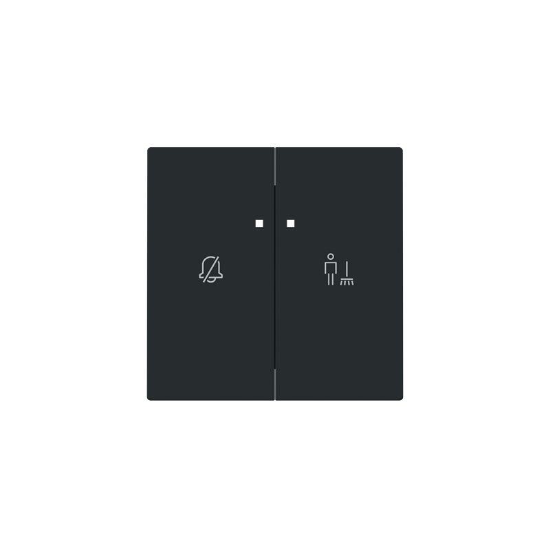 Tapa interruptor Pase-Espere con piloto Serie Alba negro mate 8944.4 NT