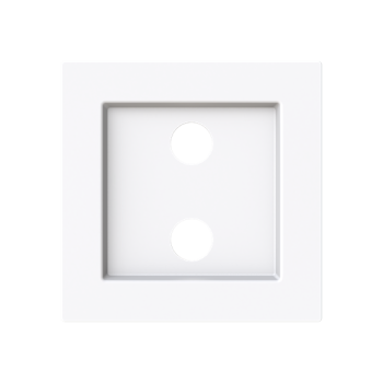 Tapa toma 2RCA Serie Alba blanco brillo 8955.2 BL