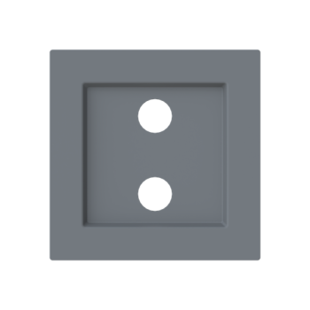 Tapa toma 2RCA Serie Alba gris mate 8955.2 GR