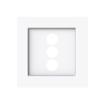 Tapa toma 3RCA Serie Alba blanco brillo 8955.3 BL