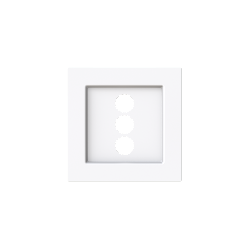 Tapa toma 3RCA Serie Alba blanco brillo 8955.3 BL