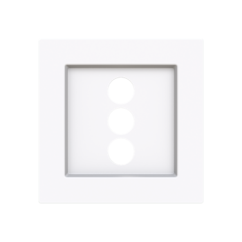 Tapa toma 3RCA Serie Alba blanco mate 8955.3 BT