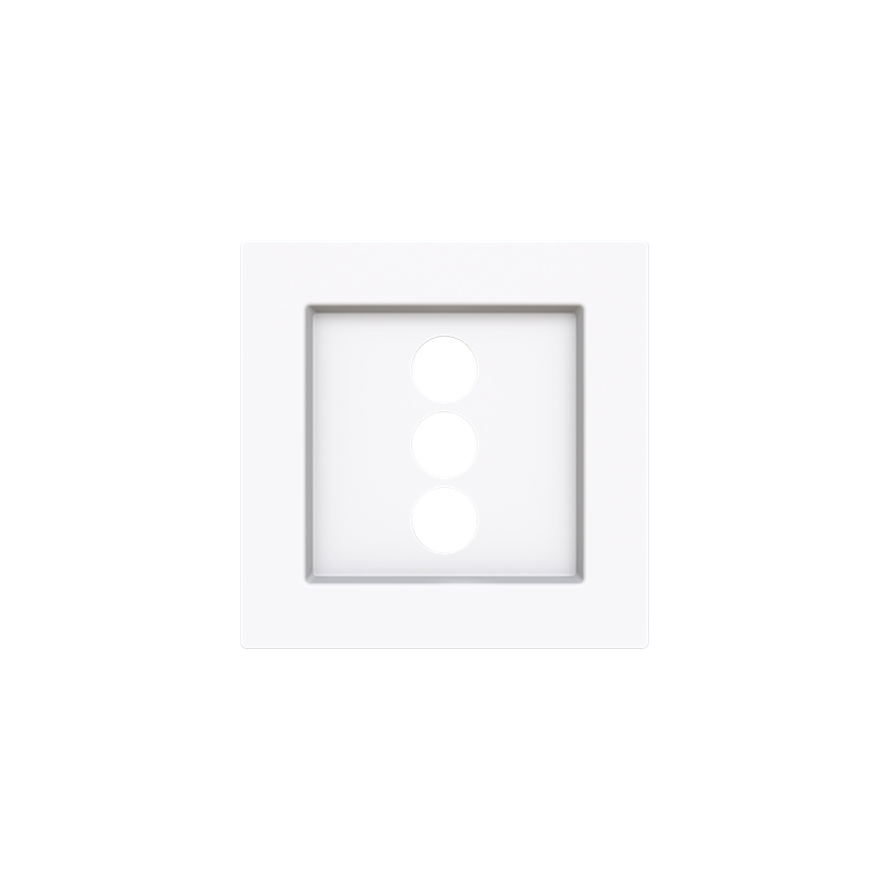 Tapa toma 3RCA Serie Alba blanco mate 8955.3 BT