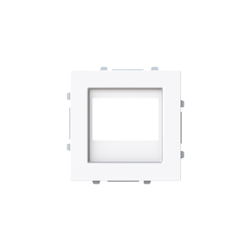 Tapa módulo radio FM/amplificador Serie Alba blanco brillo 8968 BL