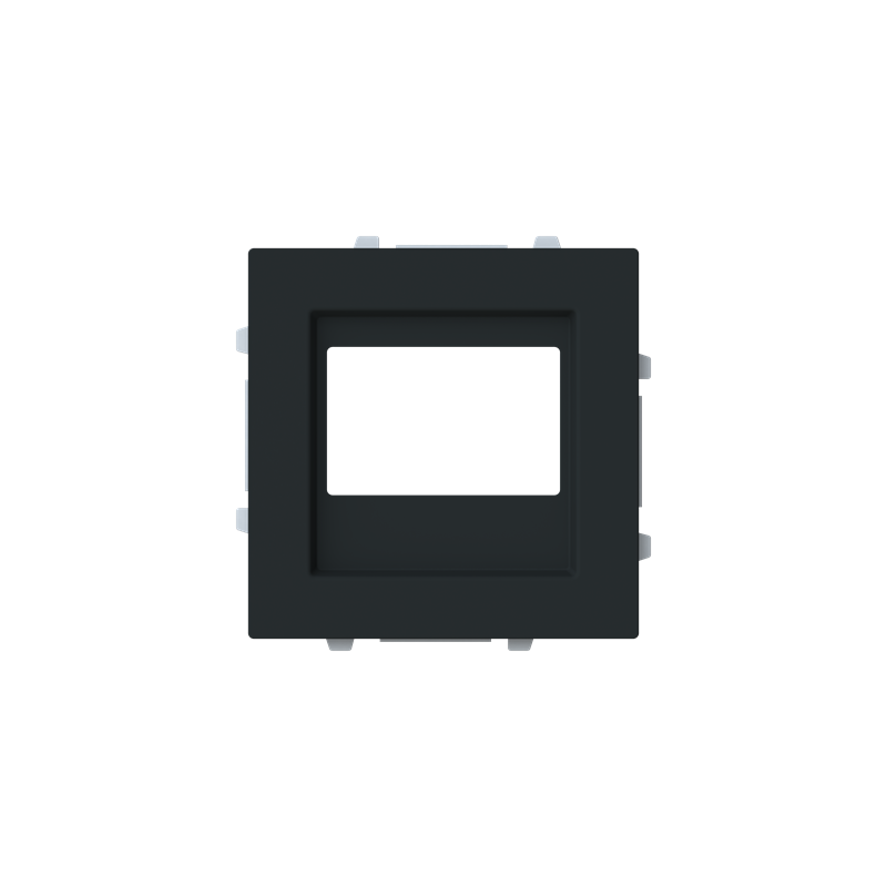 Tapa módulo radio FM/amplificador Serie Alba negro mate 8968 NT