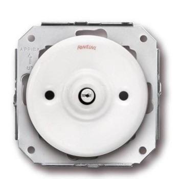 BASE PULSADOR ROTATIVO PORCELANA BLANCA FONTINI COLONIAL 31328171