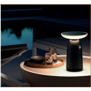 Lampara Portatil VERSA IP44 LED  microUSB Negro