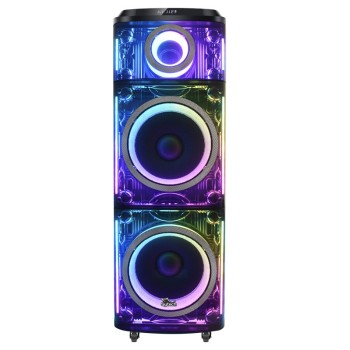ALTAVOZ, 2X12", 150W.RMS/450W.PMPO, RECARGABLE, TWS, "THUNDER GLASS-812" SYTECH SYXTR812BT