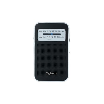 RADIO DE BOLSILLO, AM/FM, ENTRADA AURICULARES, NEGRO SYTECH SY1665NG