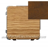 INTERRUPTOR SENCILLO, MADERA NOGAL