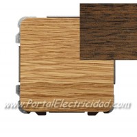 DOBLE INTERRUPTOR SENCILLO, MADERA WENGUE