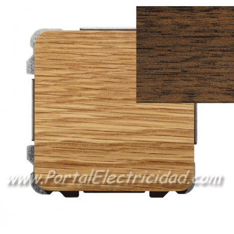 PULSADOR, SIN SIMBOLO, MADERA WENGUE