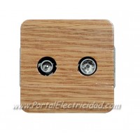TOMA TV INTERMEDIA, MADERA ROBLE