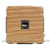 TOMA DE INFORMATICA RJ45. MADERA ROBLE