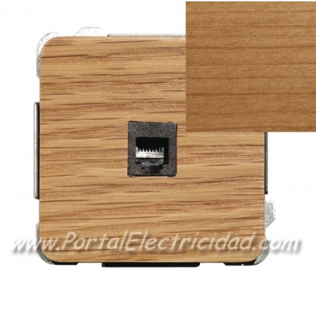TOMA DE INFORMATICA RJ45. MADERA CEREZO