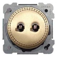 DOBLE INTERRUPTOR BRONCE INGLES MATE. EDE REAL